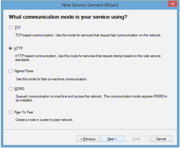select communication mode
